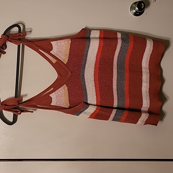 Madewell Striped Grandfield Tie-Strap Sweater Tank - 2x - Picture 3 of 6